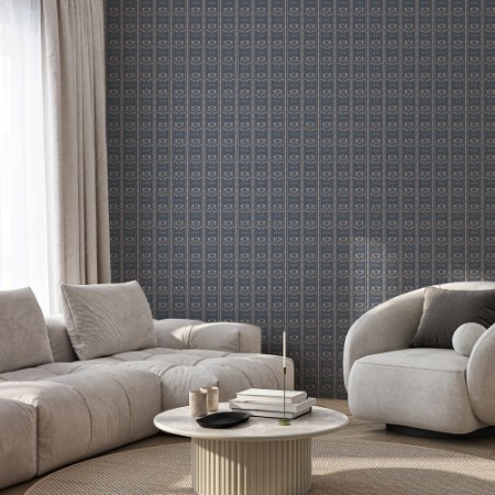 Coloring Sprig Flowers Lines and waves in Blue - 1033601-03 - 04854-01 paint 